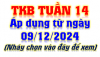 TKB Tuần 14 (thực hiện từ ngày 9/12/2024)